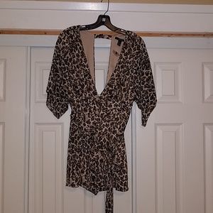 Leopard/cheetah romper